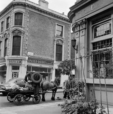 Rag and bone cart, Kensington, London, 1962-1964. Artist: John Gay