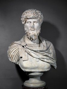 Portrait bust of Lucius Verus, late 2nd century. Artist: Unknown.