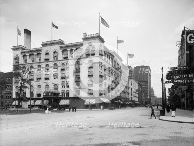 Hotel Cadillac, Detroit, Mich., between 1900 and 1915. Creator: Unknown.