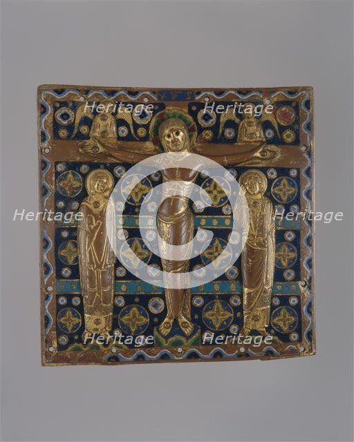 Plaque with the Crucifixion, French, first quarter 13th century. Creator: Unknown.