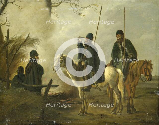 Cossack Outpost in 1813, 1813-1815. Creator: Pieter Gerardus van Os.