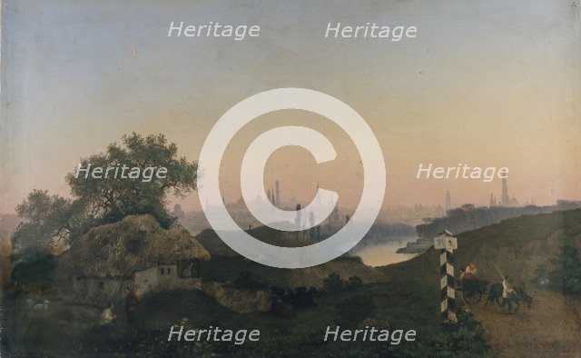 View of Moscow from the Sparrow Hills, 1853.