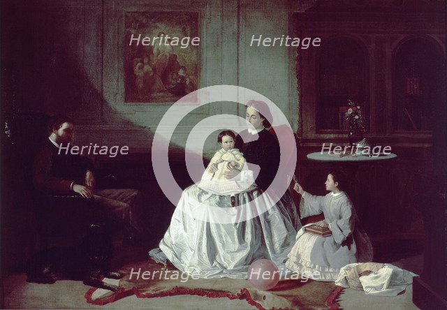  'Family Portrait' by Valeriano Dominguez Becquer.