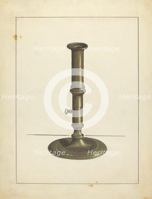 Candlestick, c. 1939. Creator: Jules Lefevere.