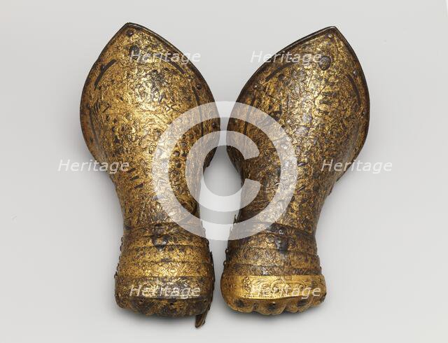 Pair of Gauntlets, French, ca. 1600. Creator: Unknown.