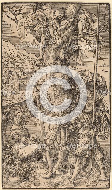 Two Mercenaries and a Woman, 1524. Creator: Urs Graf.