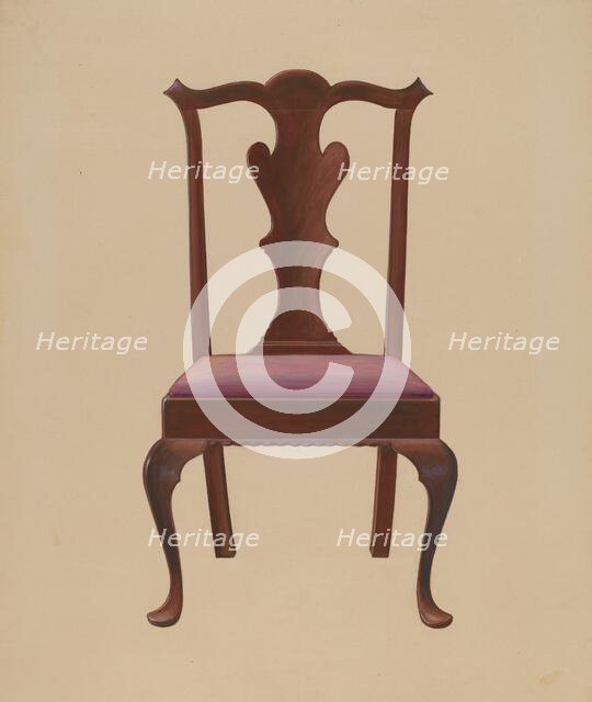 Side Chair, 1936. Creator: Arthur Johnson.