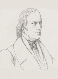 Portrait of the conductor and composer Johann Nepomuk Schelble (1789-1837), c. 1830-1840. Creator: Anonymous.