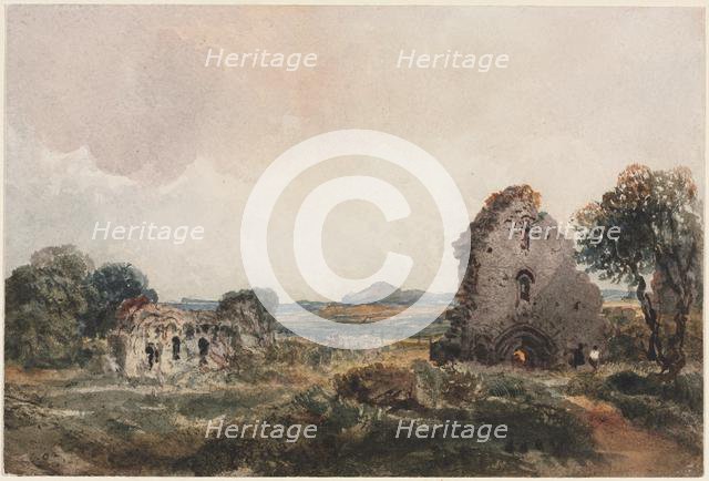 Neath Abbey, c. 1840s. Creator: Peter De Wint (British, 1784-1849).