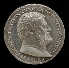 Raymund Fugger, 1489-1535, Scholar and Patron of the Arts [obverse]. Creator: Matthes Gebel.