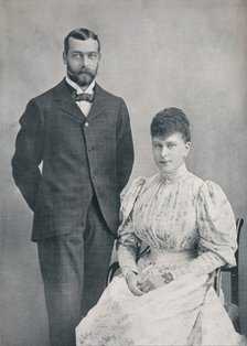 The future King George V and Queen Mary shortly after their marriage, 1893 (1911). Artist: WS Stuart.