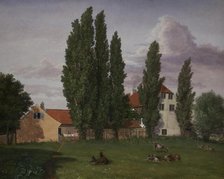 "Marialyst" at Frederiksberg. Ole Winstrup's House, 1828. Creator: Frederik Hansen Sodring.