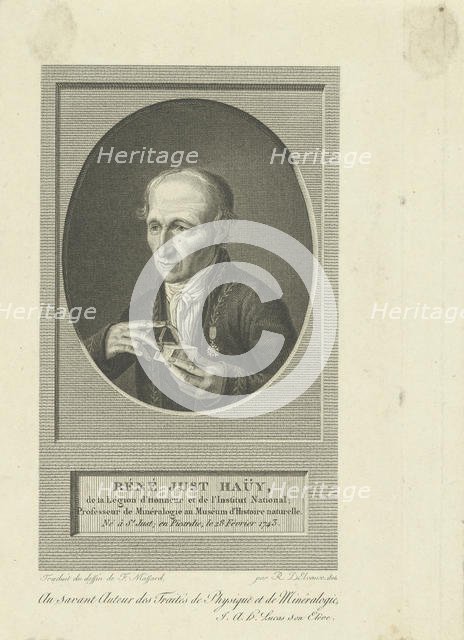 Portrait of René-Just Haüy (1743-1822), 1804. Creator: Delvaux, Remi-Henri-Joseph (1748/50-1823).