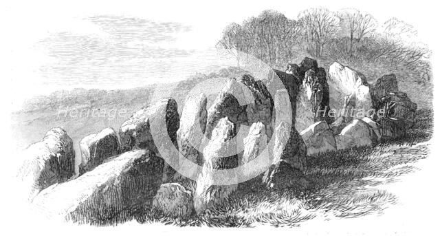 Prehistoric Remains in Jersey: the Cromlech of Mont St. Ube, 1870. Creator: Unknown.