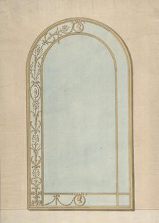 Design for a a Mirror with a Rounded Top, late 18th-early 19th century. Creator: John Yenn.