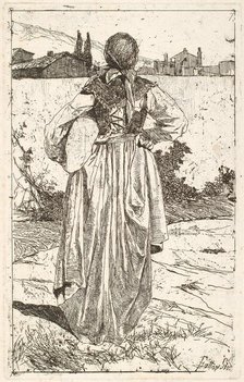 Woman of the Gabbro [Donna al gabbro], 1886/1887. Creator: Giovanni Fattori.