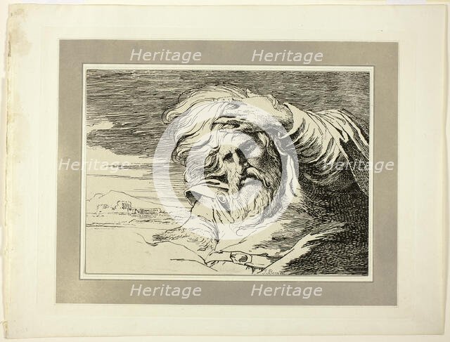 Eastern Patriarch, from the first issue of Specimens of Polyautography, 1803. Creator: James Barry.