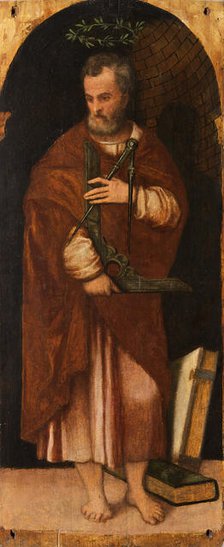 Castorius. From the Polyptych of the Four Crowned Martyrs, 1552. Creator: Badile, Antonio (1518-1560).