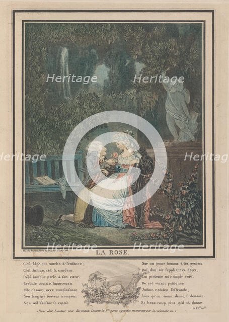 The Rose, 1788. Creator: Philibert Louis Debucourt.