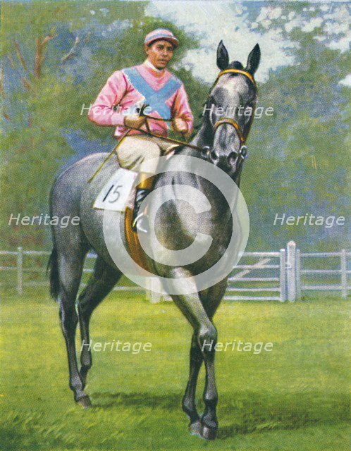 Rogerstone Castle, Jockey: E. C. Elliott', 1939. Artist: Unknown.