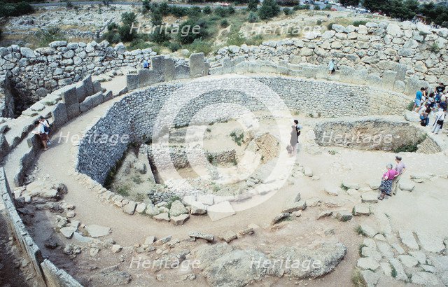 Site of Mycenean fortifications, Greece, c1600-1100 BC. Artist: Unknown
