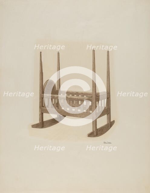 Cradle, c. 1941. Creator: Pearl Davis.