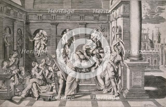 The Birth of John the Baptist, c1546. Creator: Giulio Bonasone.