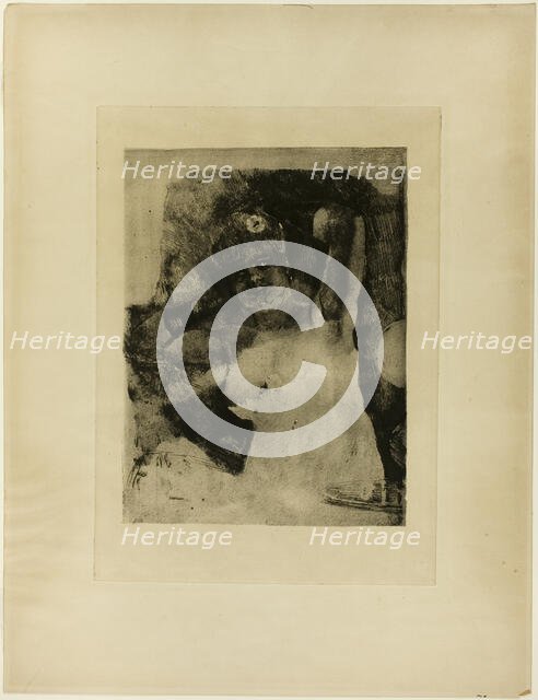 Woman with a Carcel Lamp, 1876. Creator: Félicien Rops.