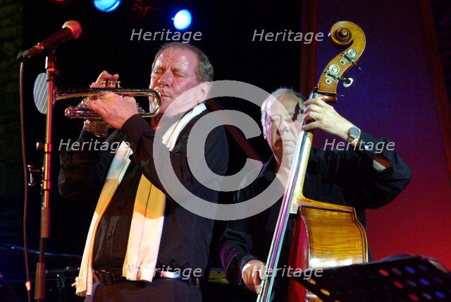 Digby Fairweather and Len Skeat, Brecon Jazz Festival, Powys, Wales. Artist: Brian O'Connor