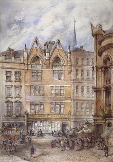 Gracechurch Street, City of London, 1882.                                             Artist: Thomas Colman Dibdin