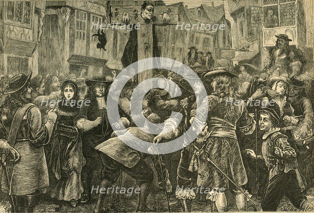 'Titus Oates in the Pillory', 1685, (1897). Creator: Unknown.