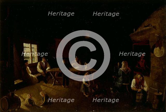 Interior view, 1850-1855. Creator: Karl Anders Ekman.