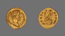 Aureus (Coin) Portraying Emperor Antoninus Pius, 145-161, issued by Antoninus Pius. Creator: Unknown.