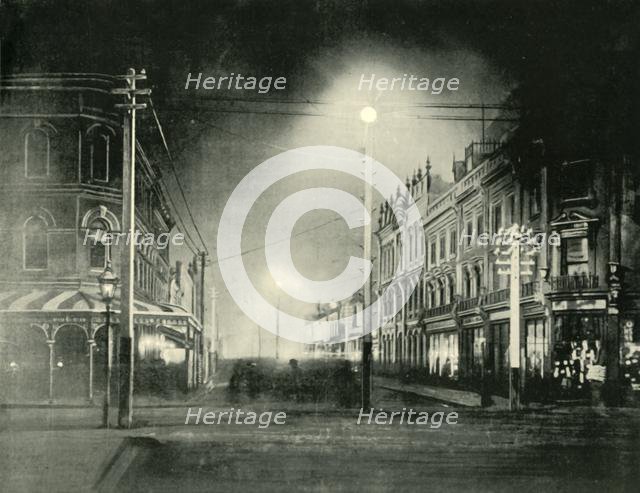 'Launceston By Night (Brisbane Street)', 1901. Creator: Unknown.