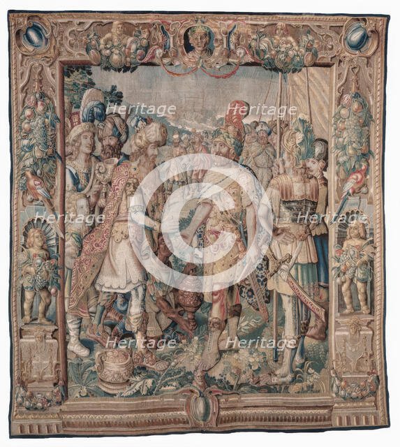 Tapestry (Anthony And Cleopatra Series: Antony Wins The Only Roman Victory...), c1600-1623. Creator: Karel van Mander.