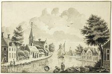 Old Dutch Town on Canal, after 1738. Creator: Unknown.