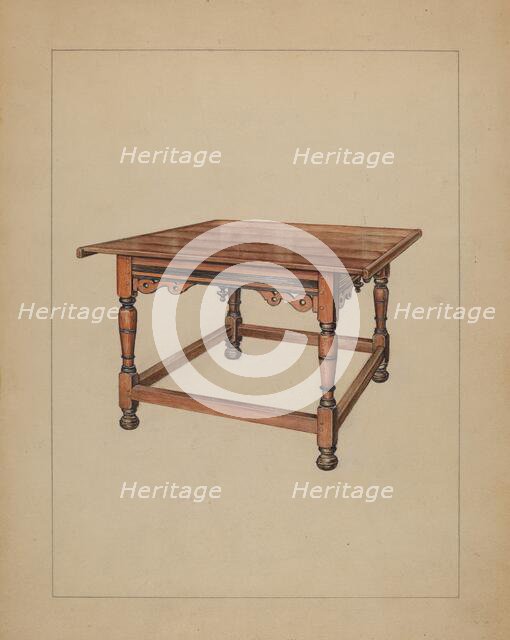 Table, c. 1936. Creator: Lawrence Phillips.
