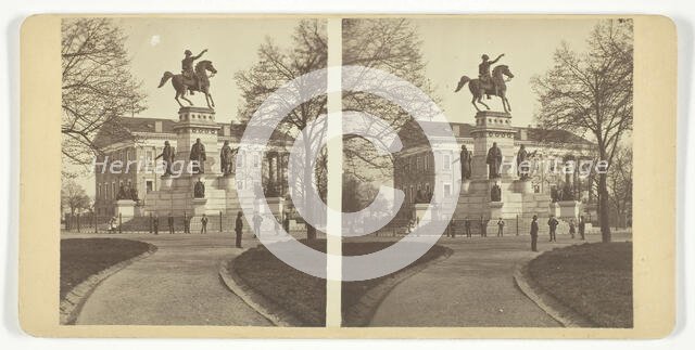 Washington Monument and State Capitol, 1875-1899.  Creator: Unknown.