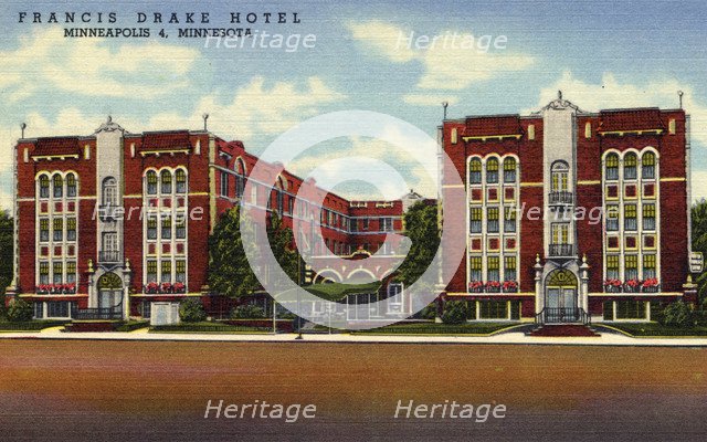 Hotel Francis Drake, Minneapolis, Minnesota, USA, 1950. Artist: Unknown