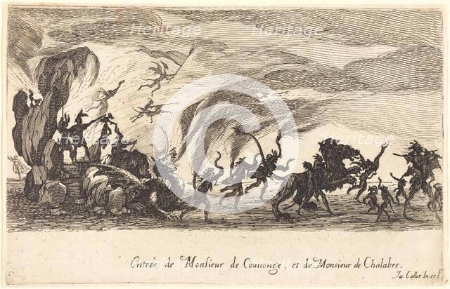 Entry of M. de Couvonge and M. de Chalabre, 1627. Creator: Jacques Callot.