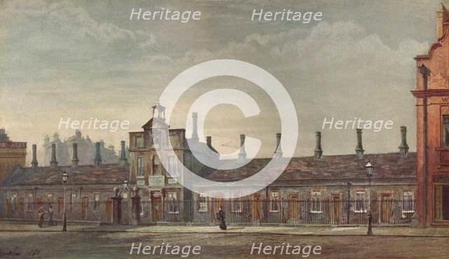 'Emery Hill's Almshouses, Rochester Row', Westminster, London, 1880 (1926).  Artist: John Crowther.