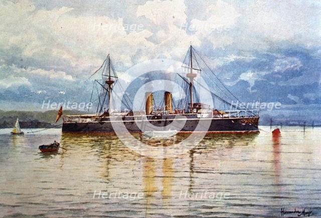 War Navy - Battleship 2nd, class 'Infanta María Teresa', 1897. Creator: Hernandez Monjo, Francisco (1862-1937).