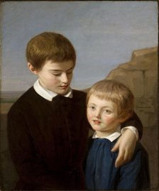 Portrait of Adam Mickiewicz's Sons, Aleksander and Jan Gwalbert, 1851. Creator: Zofia Szymanowska-Lenartowicz.