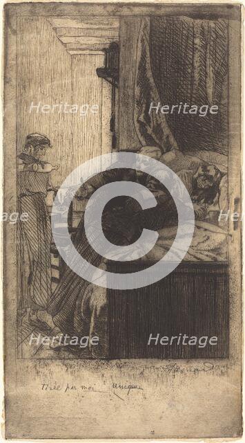 Sickness (La Maladie), 1884. Creator: Paul Albert Besnard.