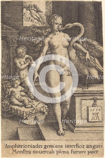 Hercules as a Child, 1550. Creator: Heinrich Aldegrever.