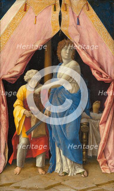 Judith with the Head of Holofernes, c. 1495/1500. Creators: Andrea Mantegna, Giulio Campagnola.