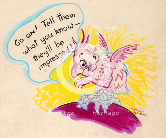 'The chatterbug will get you if you don't watch out! Careless..., WWII poster, between 1939 and 1946 Creators: Central Office of Information, Unknown.