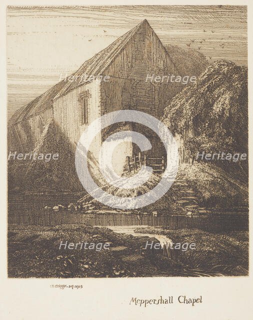 Meppershall Chapel, 1915. Creator: Frederick Landseer Maur Griggs.