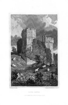 Lewes Castle, East Sussex, 1829.Artist: Fenner, Sears & Co