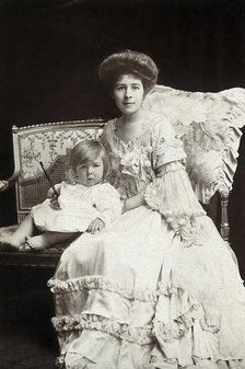 Gwendoline Syrie Maud Wellcome (née Barnardo), Syrie Maugham and Henry Mounteney Wellcome, c1904. Creator: Lambert Weston & Son.